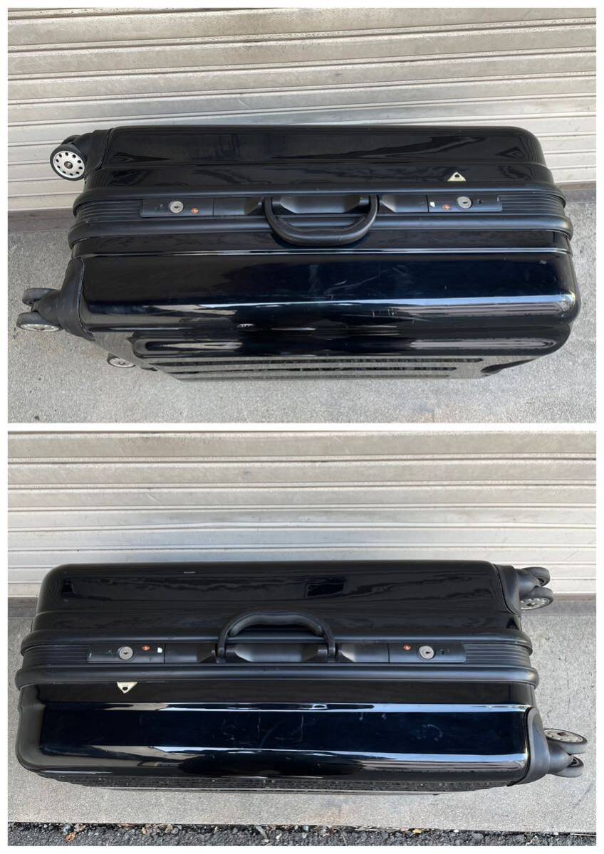 N386 smart bird キャリーバッグ カギ付き4輪タイプ ブラック Lサイズ相当 大容量 旅行用 スーツケース 幅:約50cm 奥行:約33cm 高さ:約76cmの画像6