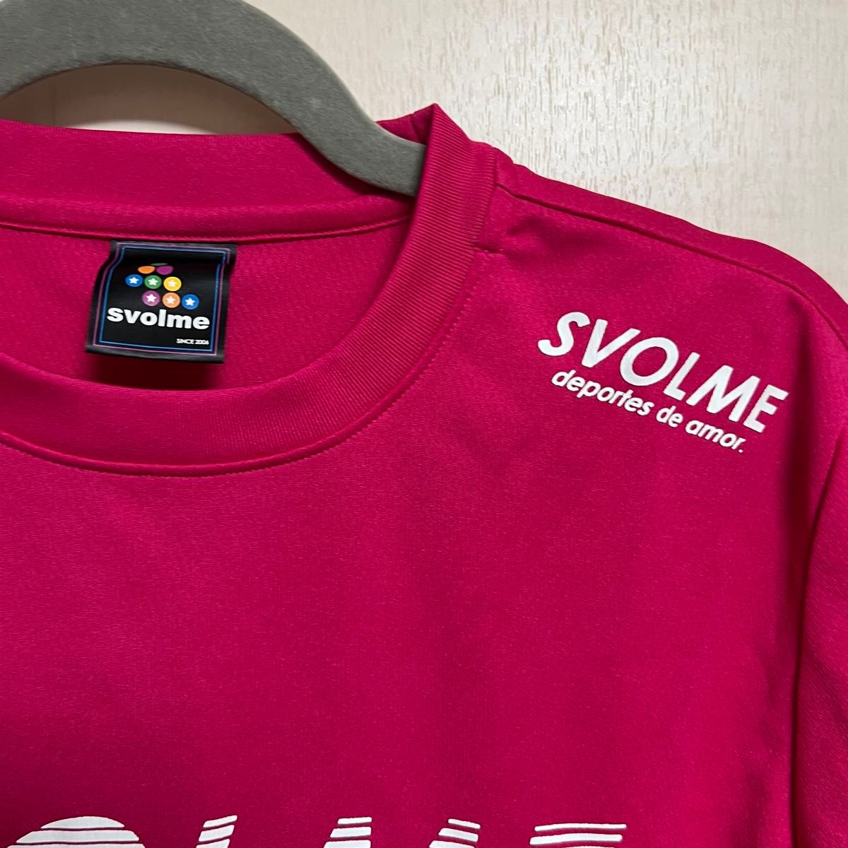 サッカー フットサル スボルメ SVOLME トップススボルメ　svolme　Tシャツ　プラシャツ　ピンク　半袖