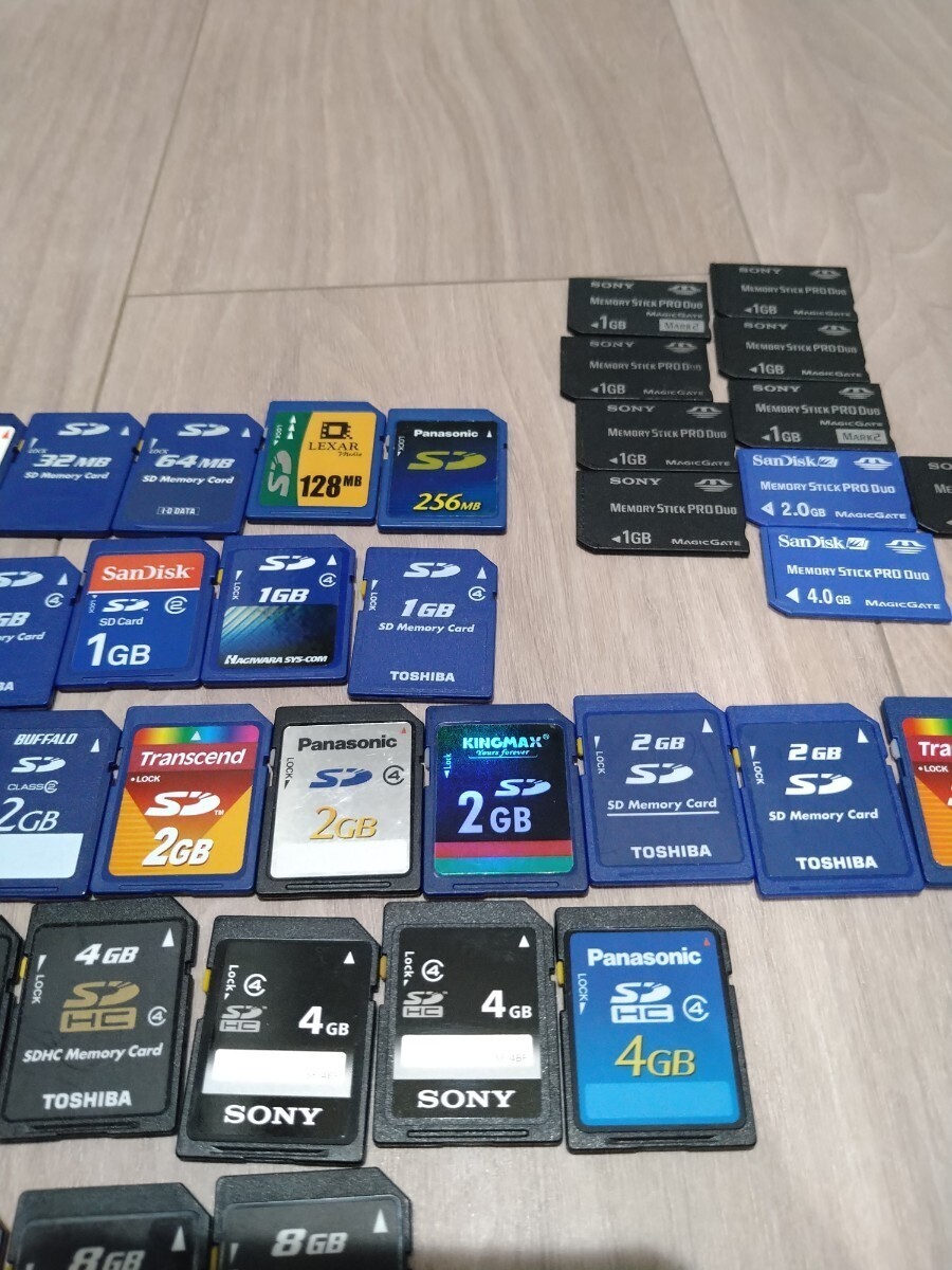SDカード MicroSDカード USBメモリー SONY SanDisk メモリースティック アダプターなど いろいろまとめ 中古の画像4