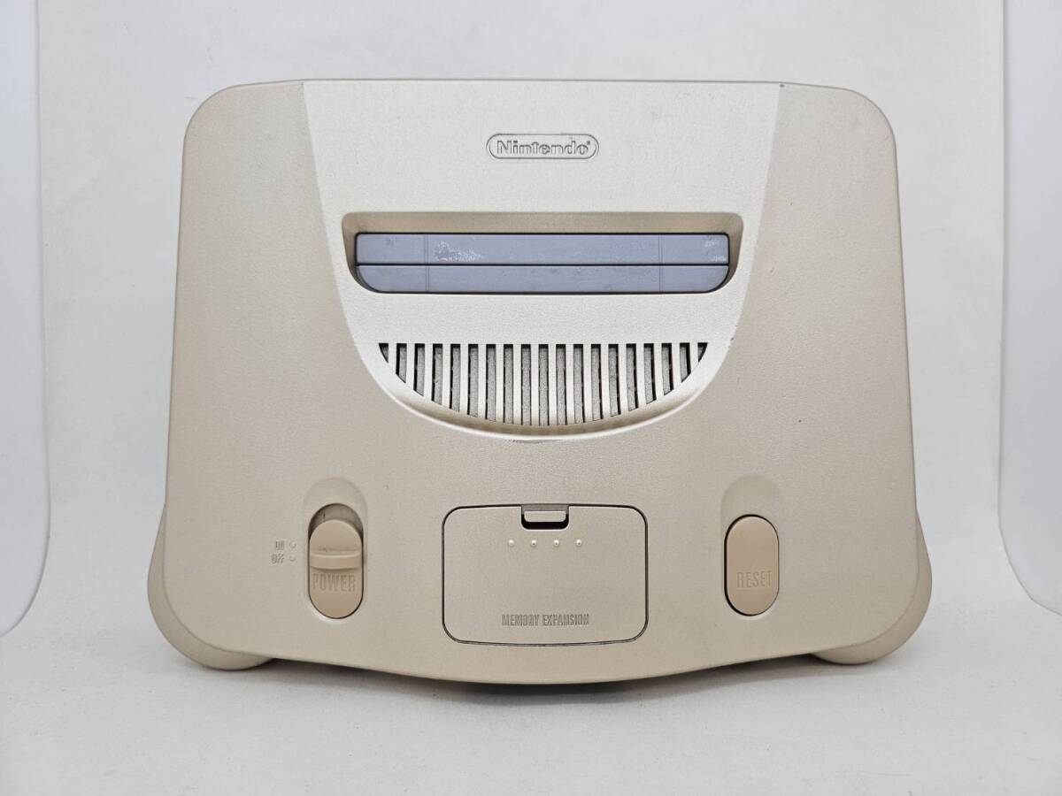 [ прекрасный товар ][ рабочее состояние подтверждено ] NINTENDO 64 Gold корпус [NUS-001] контроллер память повышение упаковка soft имеется полный комплект 