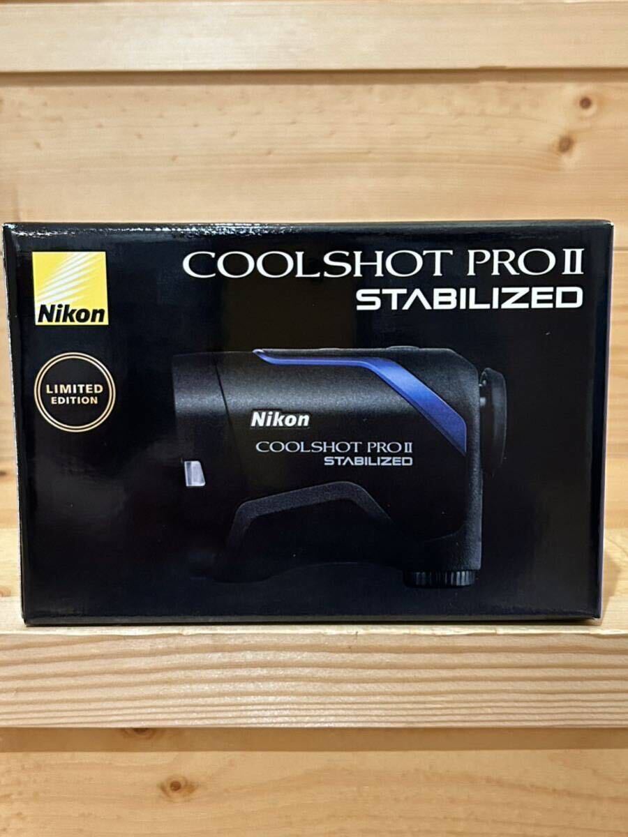 Nikon COOLSHOT PROII STABILIZED BLACK レーザー距離計ニコン クールショット プロ2 スタビライズド ブラック レーザー距離計 ゴルフ 黒_画像1