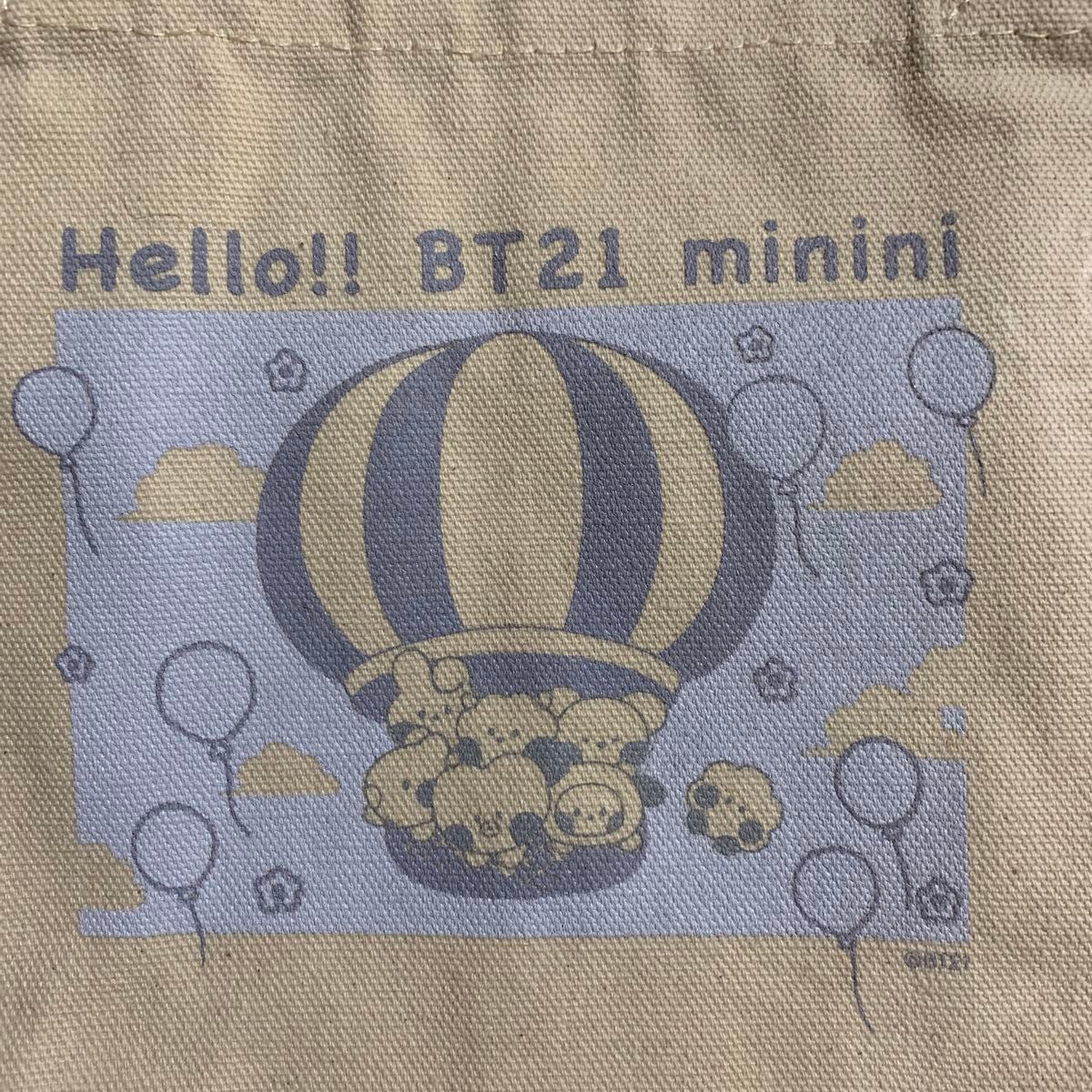 BTS HELLO!! BT21 minini　オンラインガラポン～とことこワゴン～ B賞 トートバッグ ２種セット