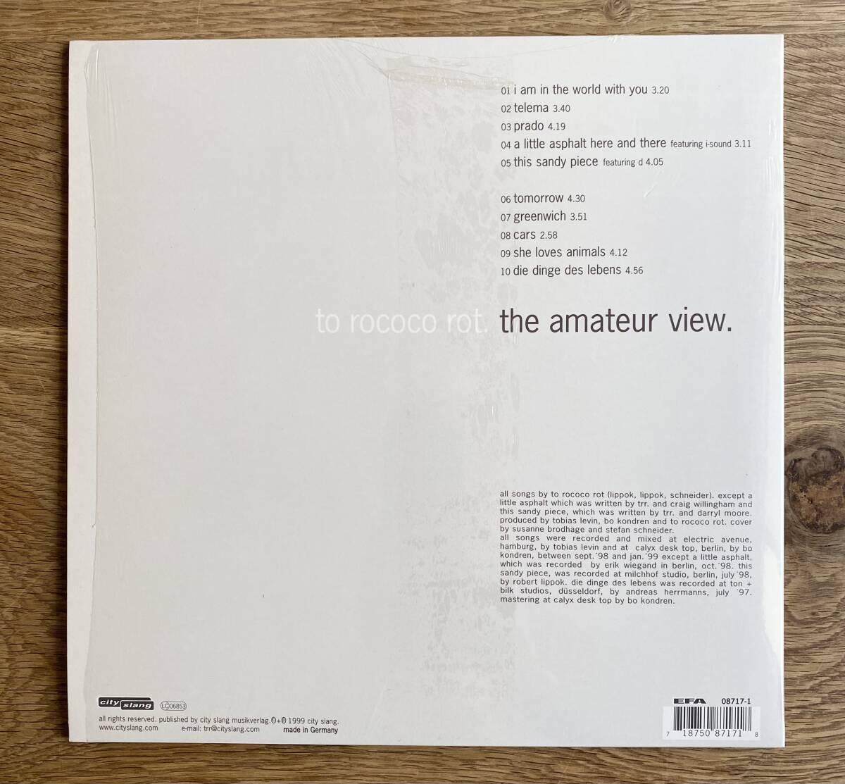 1999年オリジナル盤 TO ROCOCO ROT / The Amateur View. ポストロック エレクトロニカ 音響 TORTOISE の画像3