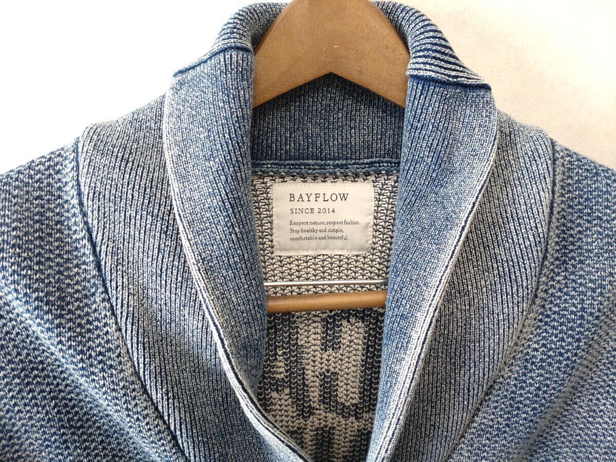 BAYFLOW Bay flow knitted shawl cardigan * hanger is not included.
