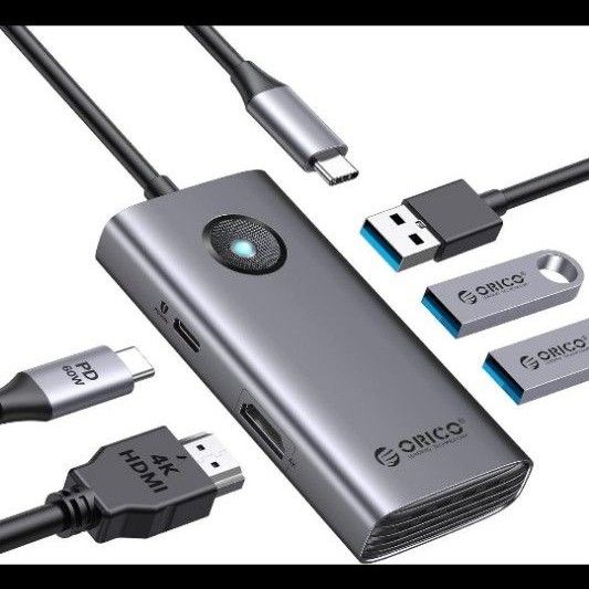 USB ハブ HDMI出力 ドッキングステーション 5Gbpsデータ転送 USBハブ