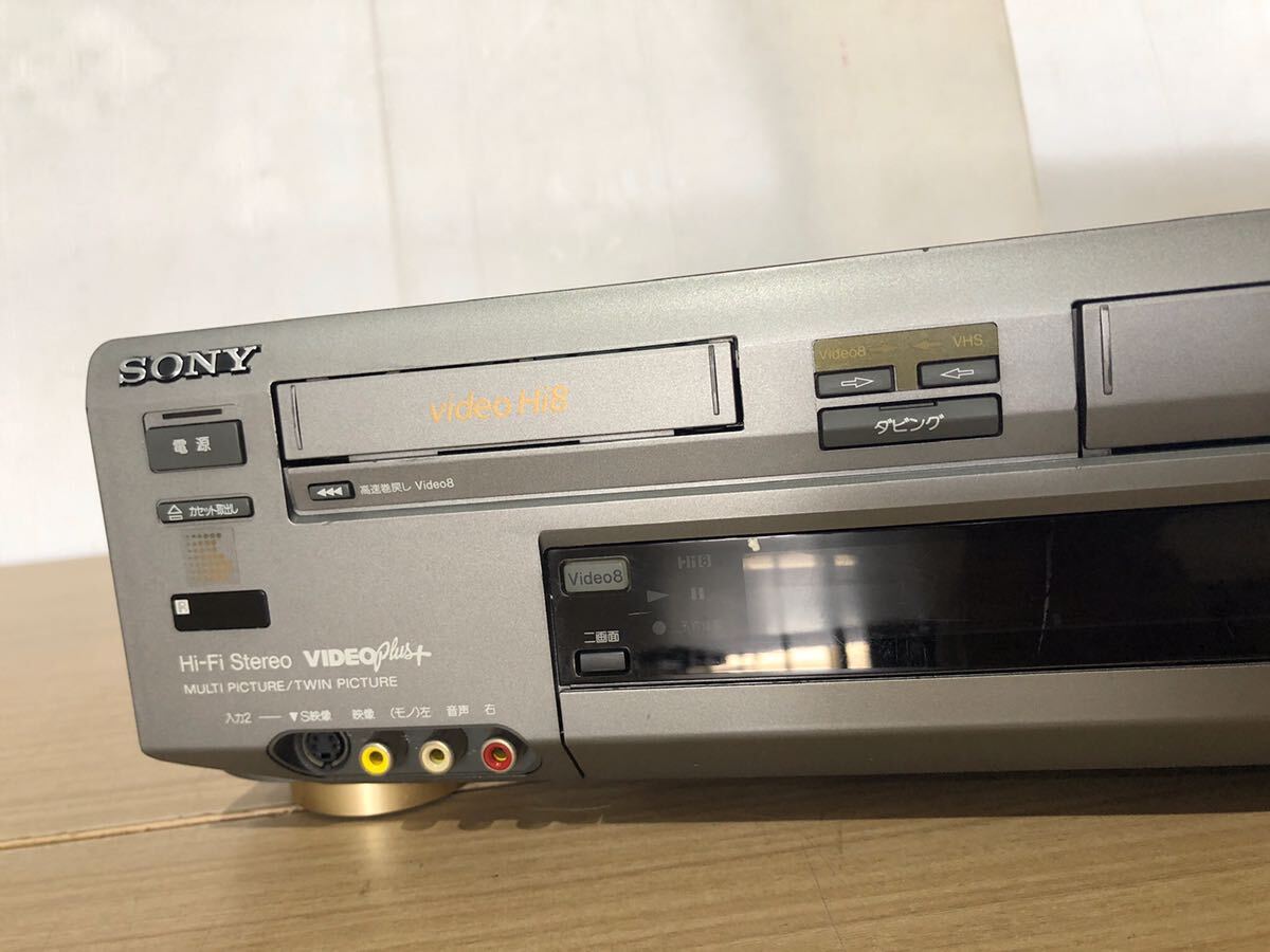 267 F【中古】SONY VHSハイファイ／ステレオハイエイト ビデオデッキ WV-TW2の画像3