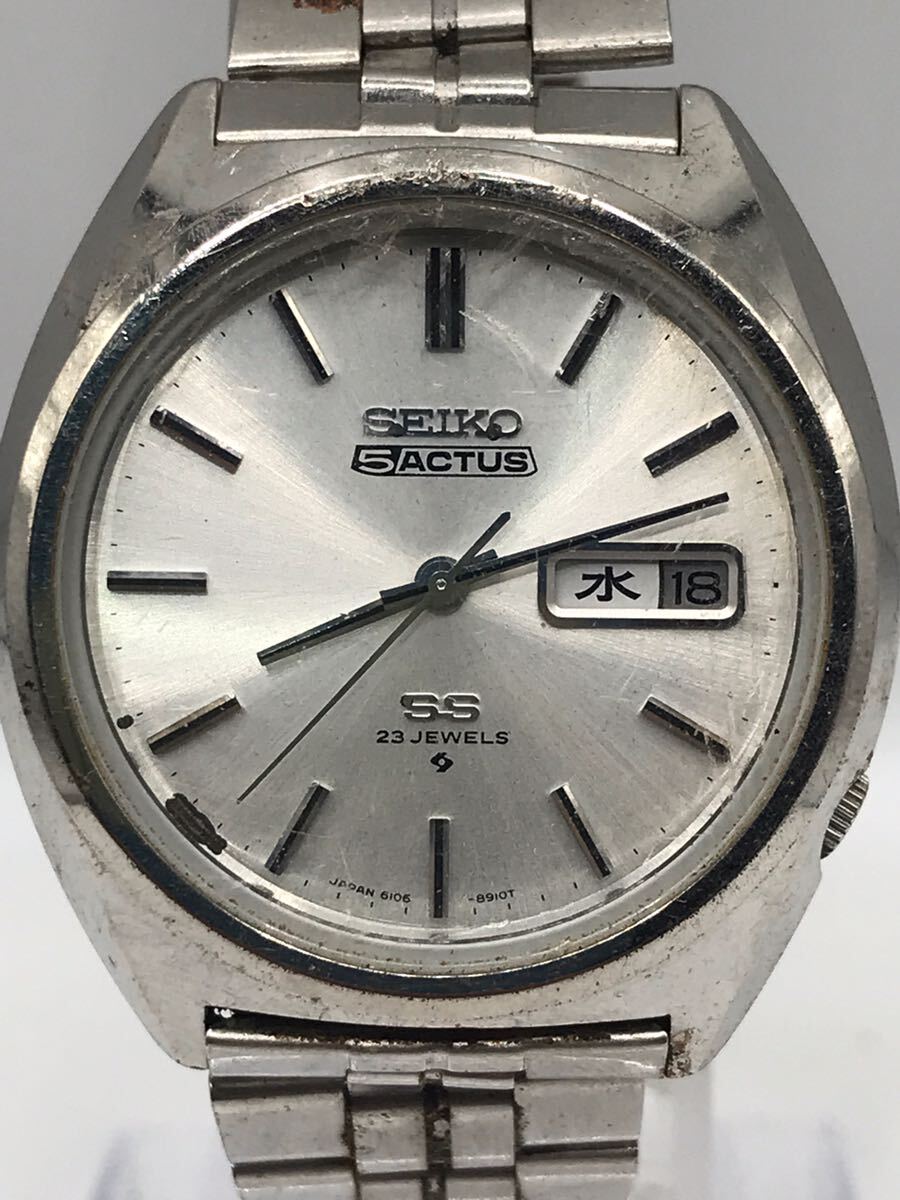 189H【中古】SEIKO 5 ACTUS SS腕時計 の画像5