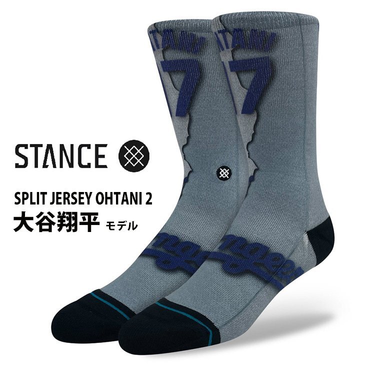 ■STANCE■SPLIT JERSEY OHTANI 2 大谷翔平 モデル (L 25.5-29.0cm) ソックス LA ドジャース MLB公認 スタンス 靴下 オオタニ ショウヘイ_画像1