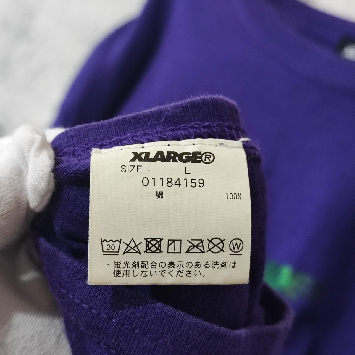 XLARGE 袖ファイヤーパターン ロングスリーブTシャツ カットソー XLARGE 袖ファイヤーパターン ロングスリーブTシャツ カットソー