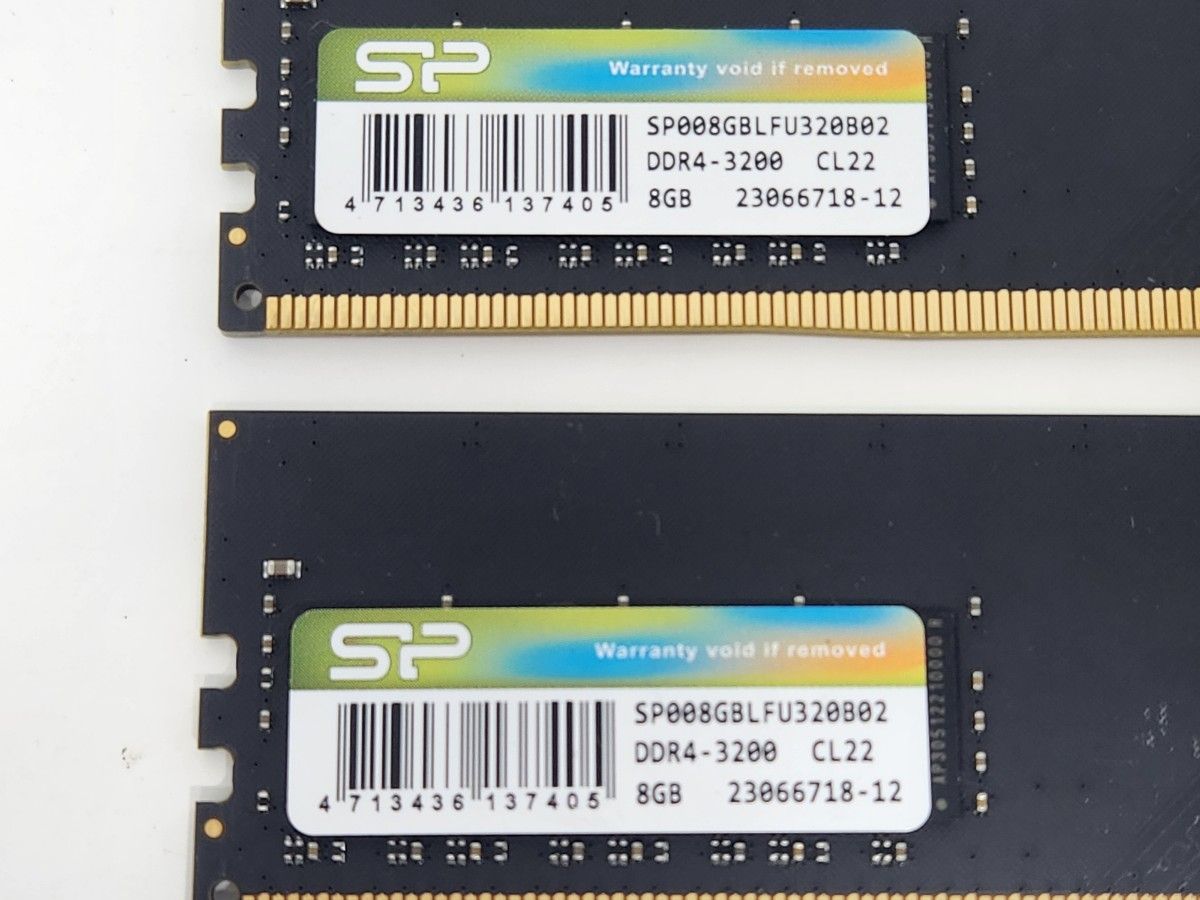 シリコンパワー デスクトップPC用 メモリ DDR4 3200 PC4-25600 8GB x 2枚 (16GB) CL22