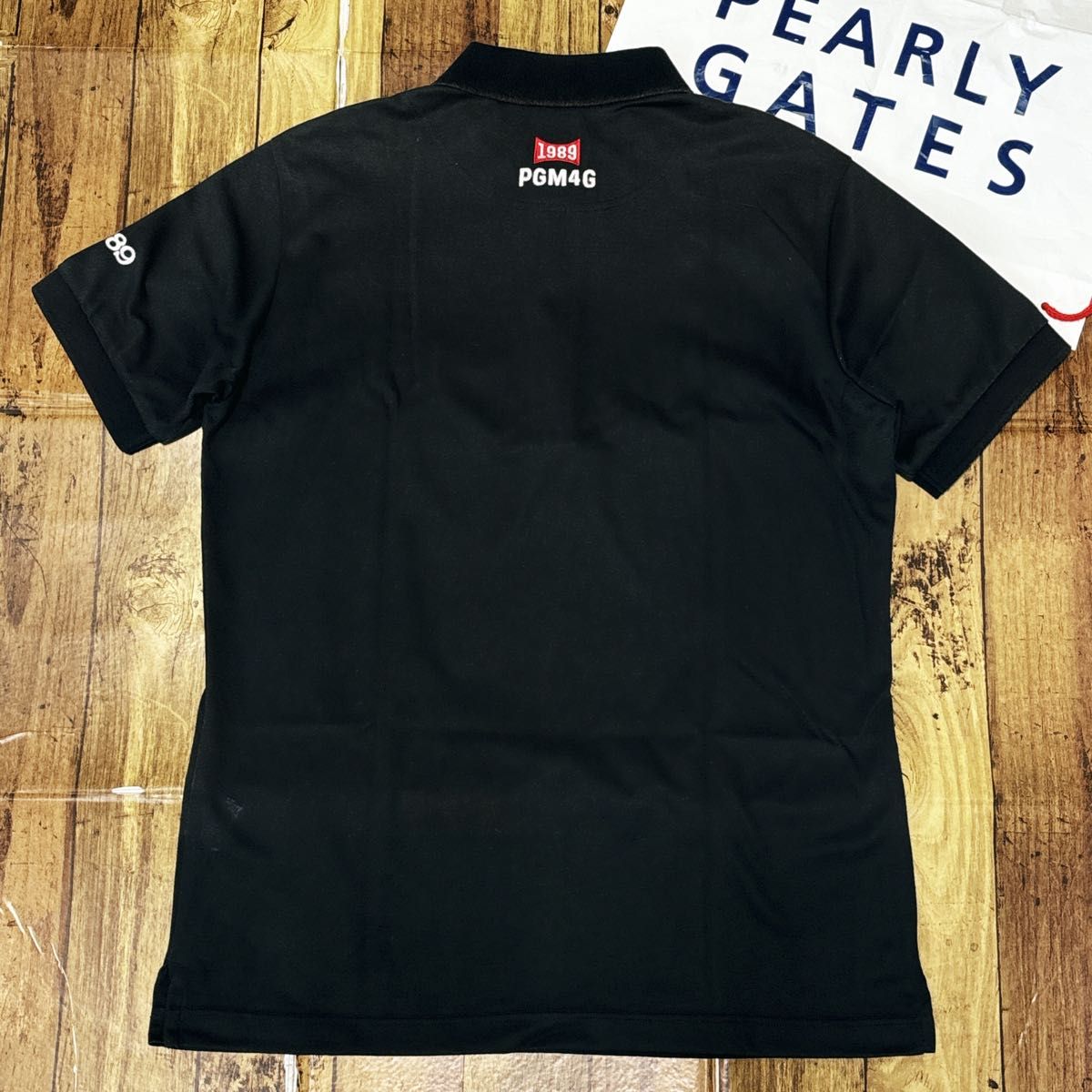 パーリーゲイツ　ポロシャツ　5 メンズ　ネイビー　ブラック　半袖　シャツ　PEARLYGATES