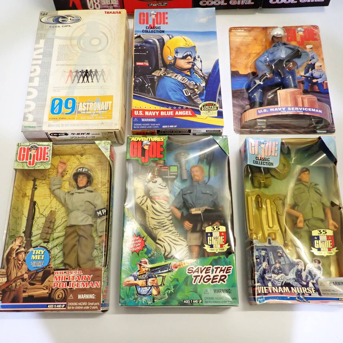 COOL GIEL BLUE BOX TOYS + GI JOE GIジョー 1/6 ミリタリー フィギュア まとめて セット 10点 未開封 未使用 現状品 大量 YE153