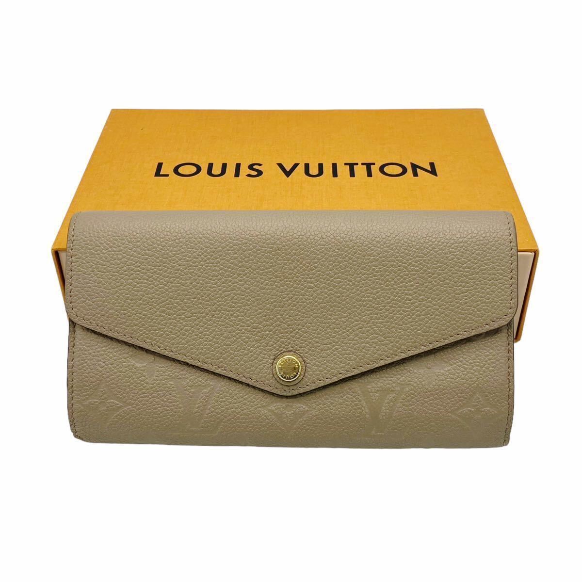 【良品】ルイヴィトン LOUIS VUITTON M68708 モノグラム アンプラント ポルトフォイユ サラ 長財布 トゥルトレール_画像1