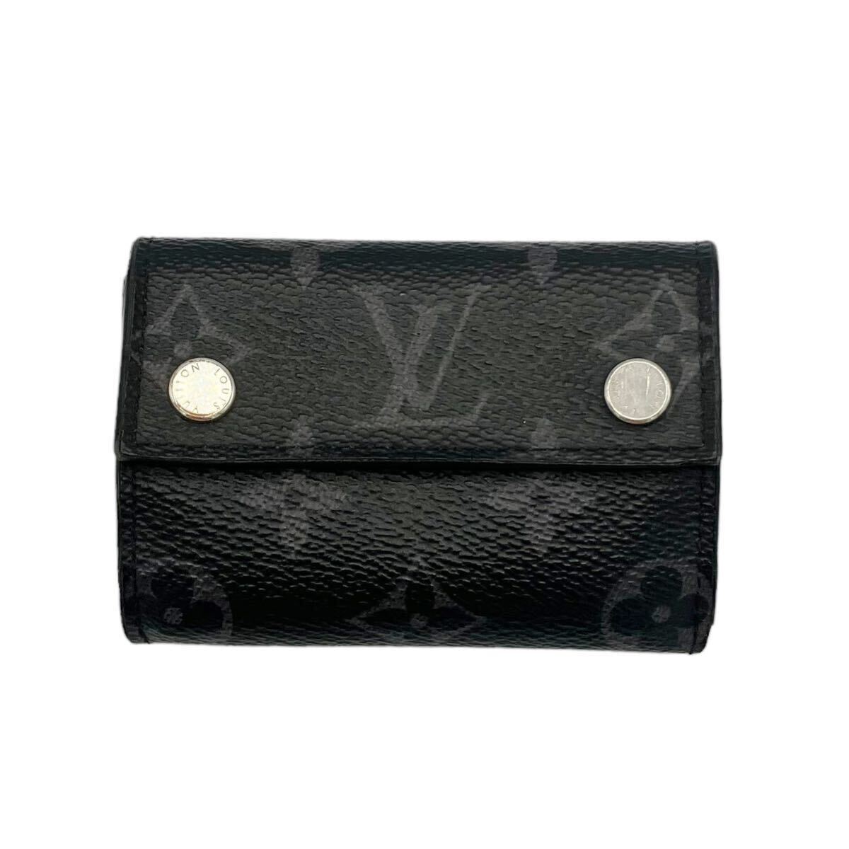 1円〜◎ ルイヴィトン LOUIS VUITTON M67630 モノグラムエクリプス ディスカバリー コンパクト ウォレット 三つ折り財布_画像2