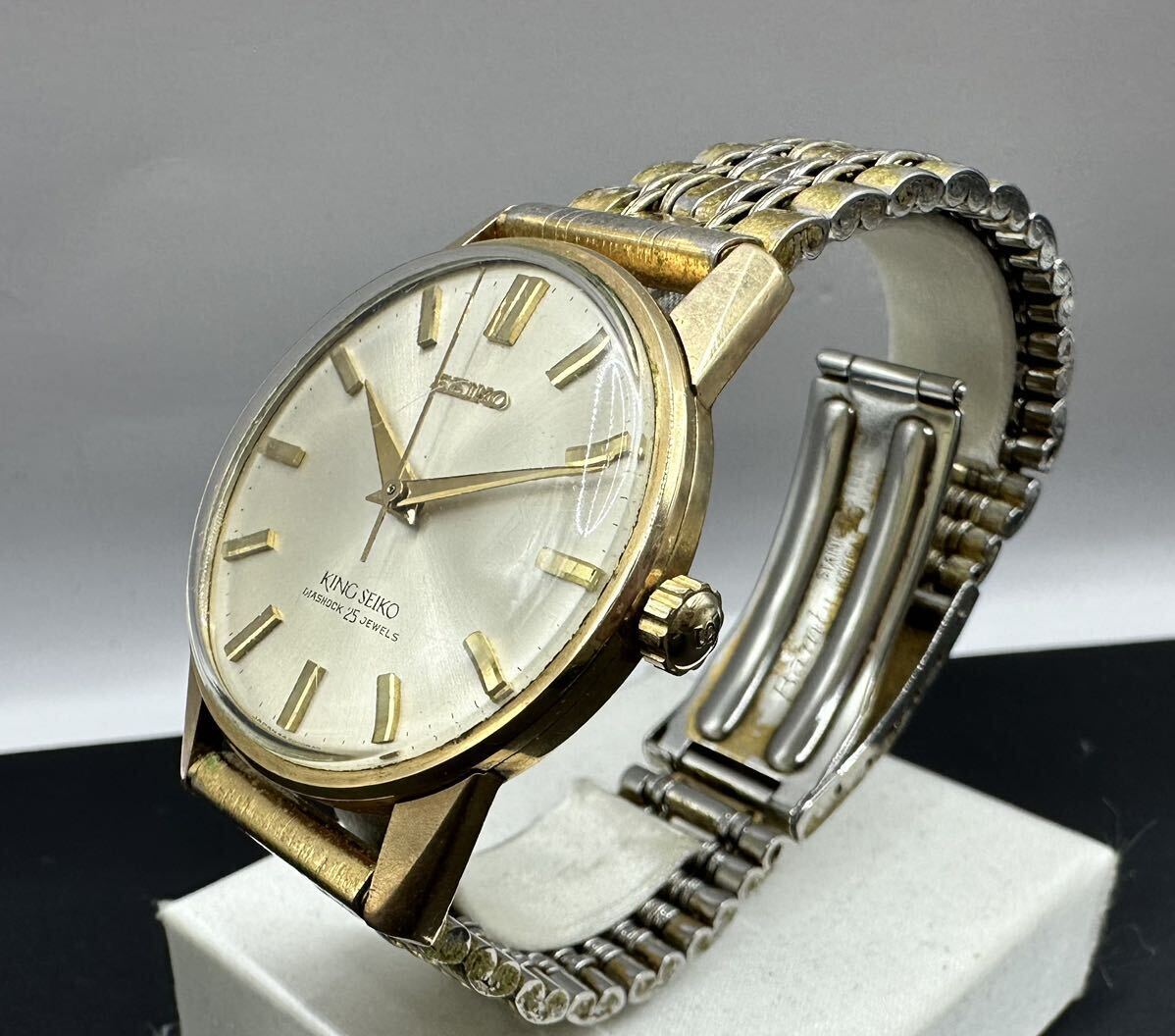  King Seiko wristwatch Seiko hand winding operation goods Gold 