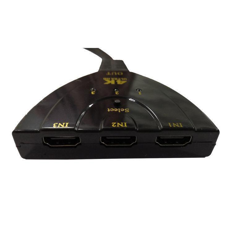 HDMI 切替器 分配器 3入力 1出力 4K対応 サブモニタ ゲーミング 4K HD セレクター 手動 ゲーミング ゲーム ハブ PS4 PS5 PS3 Xbox Switch_画像2