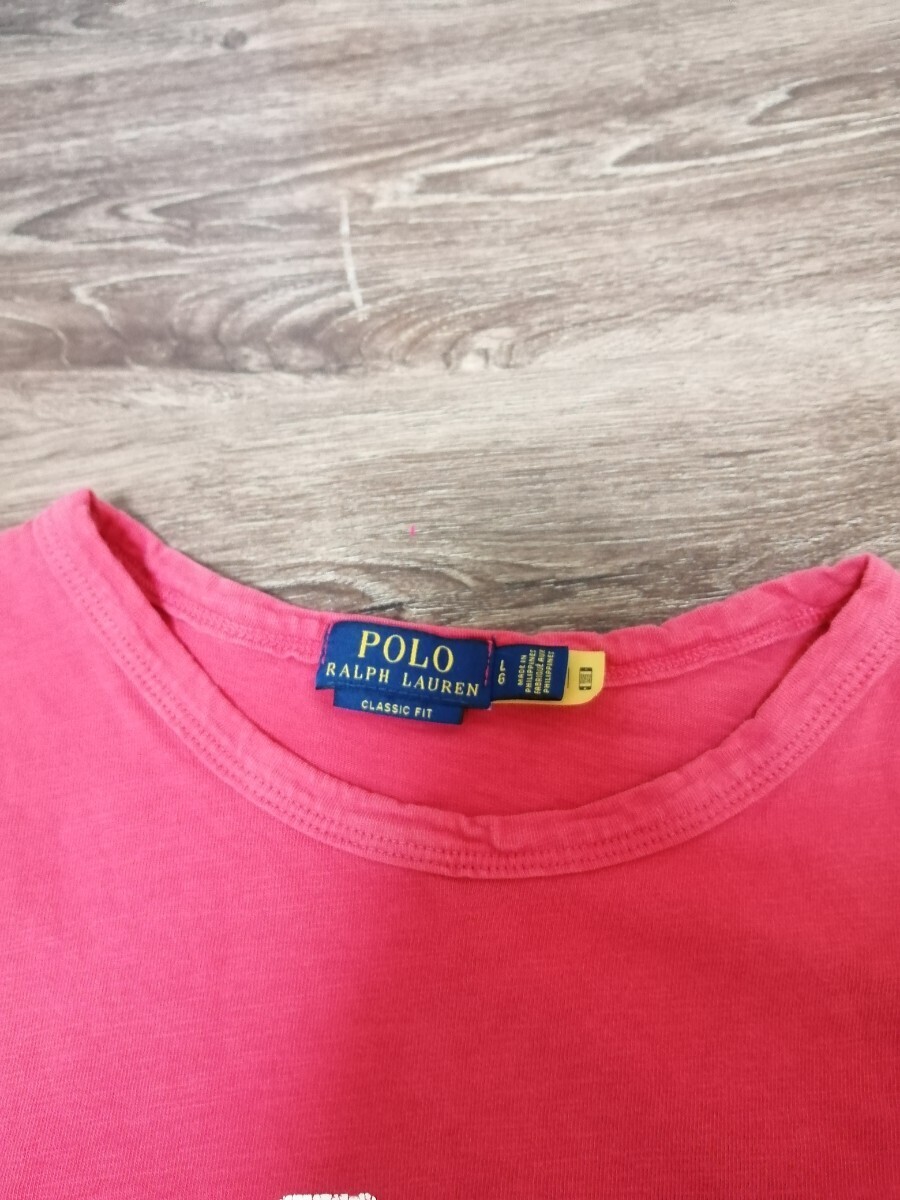 POLO RALPH LAUREN　ポロラルフローレン　classic fit ロゴプリント Tシャツ　1967 レッド　国内品_画像3