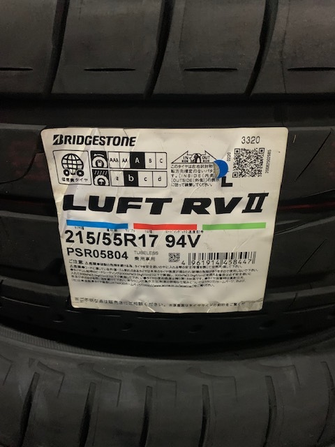 即決売切り!!　2020年製造他　新品４本セット　売切り!!　　215/55R17 94V ブリヂストン LUFT RVⅡ　　BRIDGESTONE　ルフトRV2_画像4