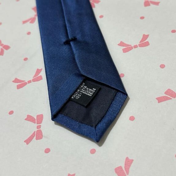  new goods unused EMPORIO ARMANI Emporio Armani necktie plain royal blue blue blue (1036)