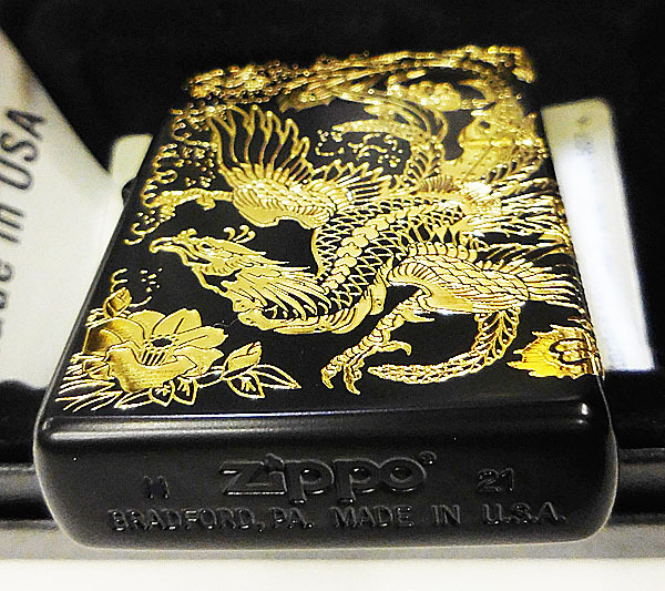 【着後レビューで 送料無料】 ☆ジッポー☆18-8164-1☆鳳凰 2連面☆ Zippo その他