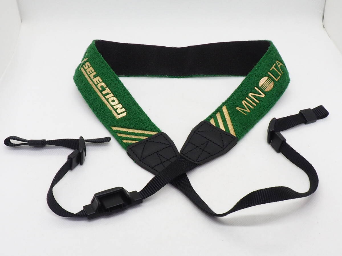  Minolta α selection strap green ( green )x Gold ( gold ) character 