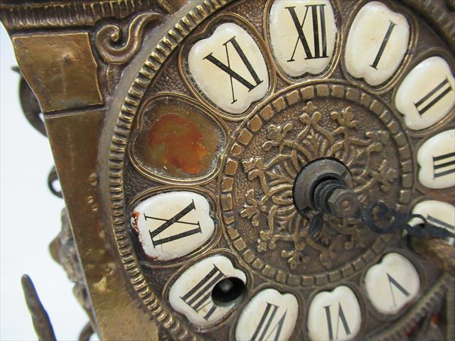 1 jpy * junk [ antique ] interior Vintage West bracket clock ornament collector collection 