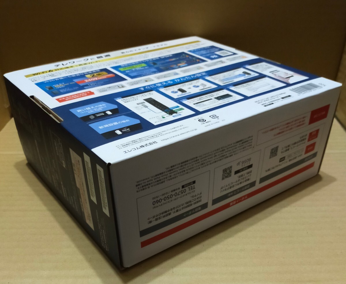 付属品完備！美品！エレコム WRC-X3000GSN AX3000 Wi-Fi６ 11ax 2,402Mbps＋574Mbps 無線LANルーター 引っ越し機能 かんたん設定 動作OK