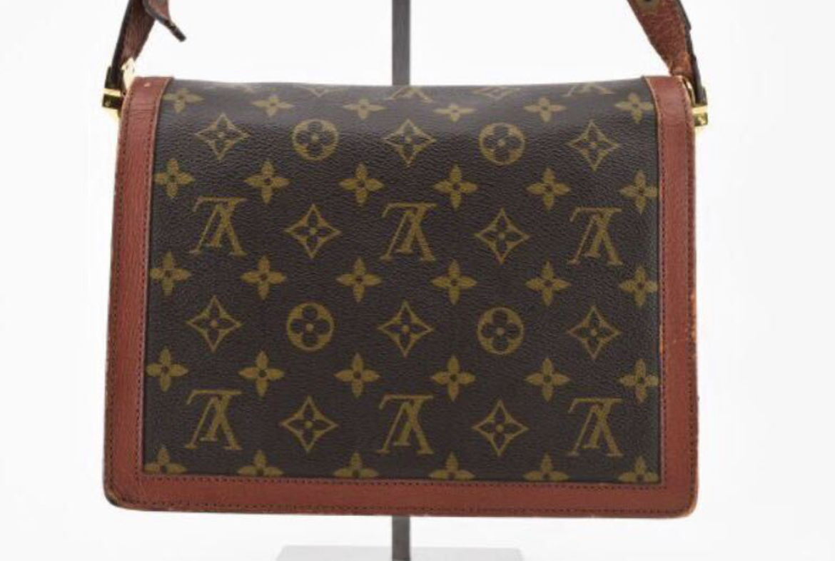 1円〜 LouisVuitton ヴィンテージ ルイヴィトン モノグラム サックドーフィーヌ ショルダーバッグ クラシックボックス ロゴ M51410の画像3