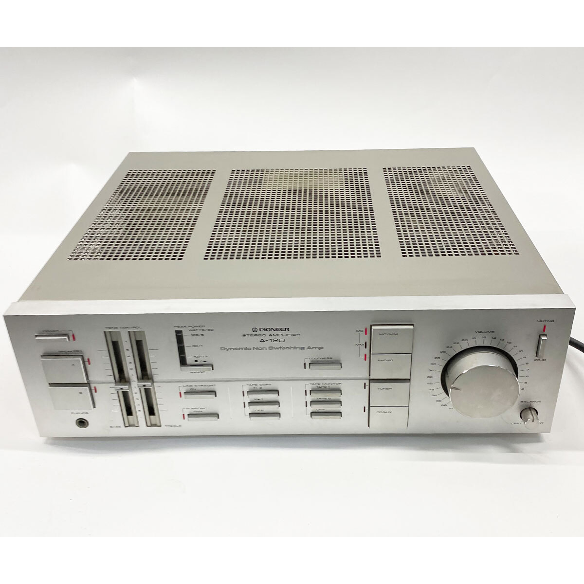 パイオニア プリメインアンプ PIONEER A-120 STEREO AMPLIFIER 音響機器 アンプ 通電確認済み 現状品 中古品 nn0101 082の画像1