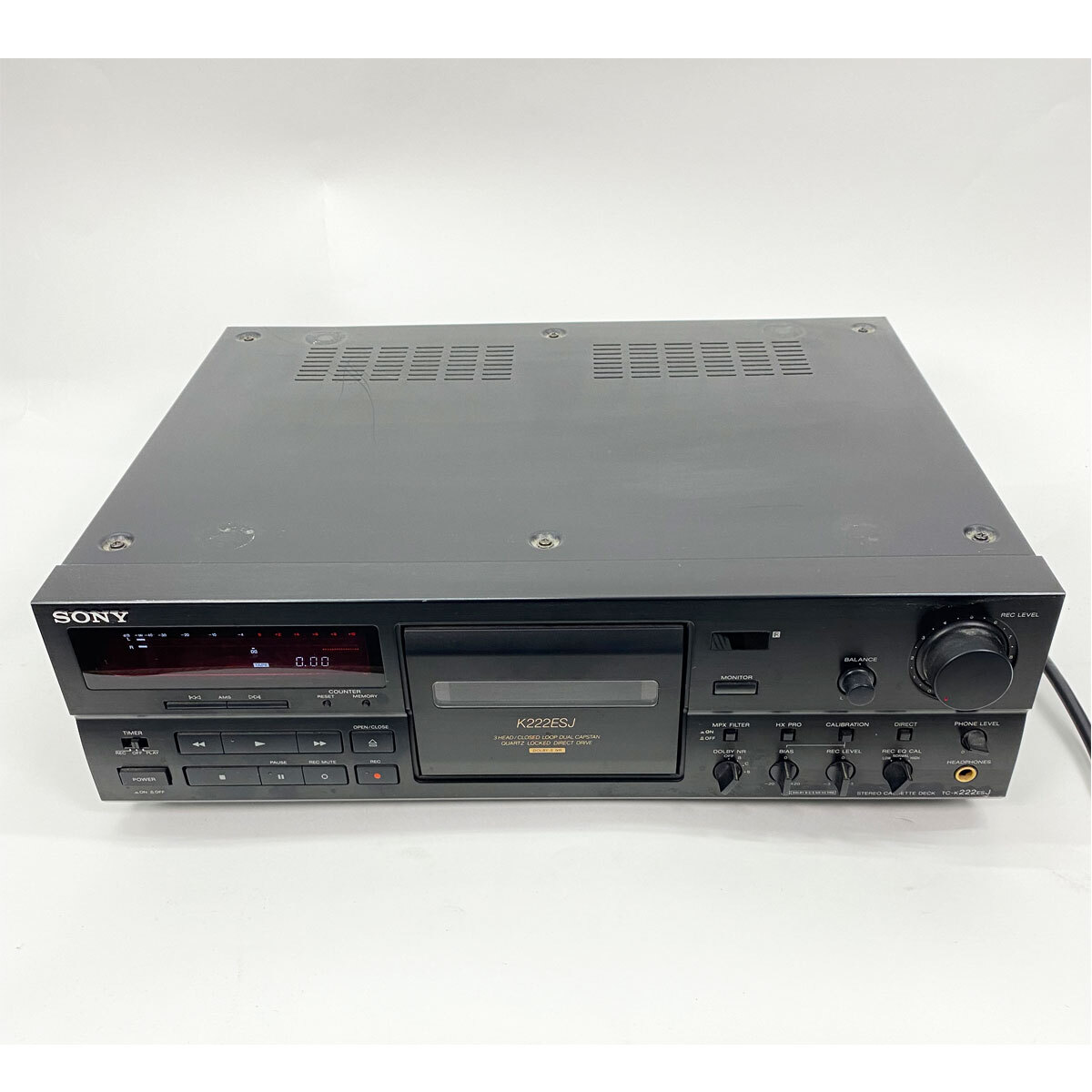 ソニー SONY ステレオカセットデッキ TC-K222ESJ 音響機器 通電確認済み 現状品 中古品 nn0101 083_画像1