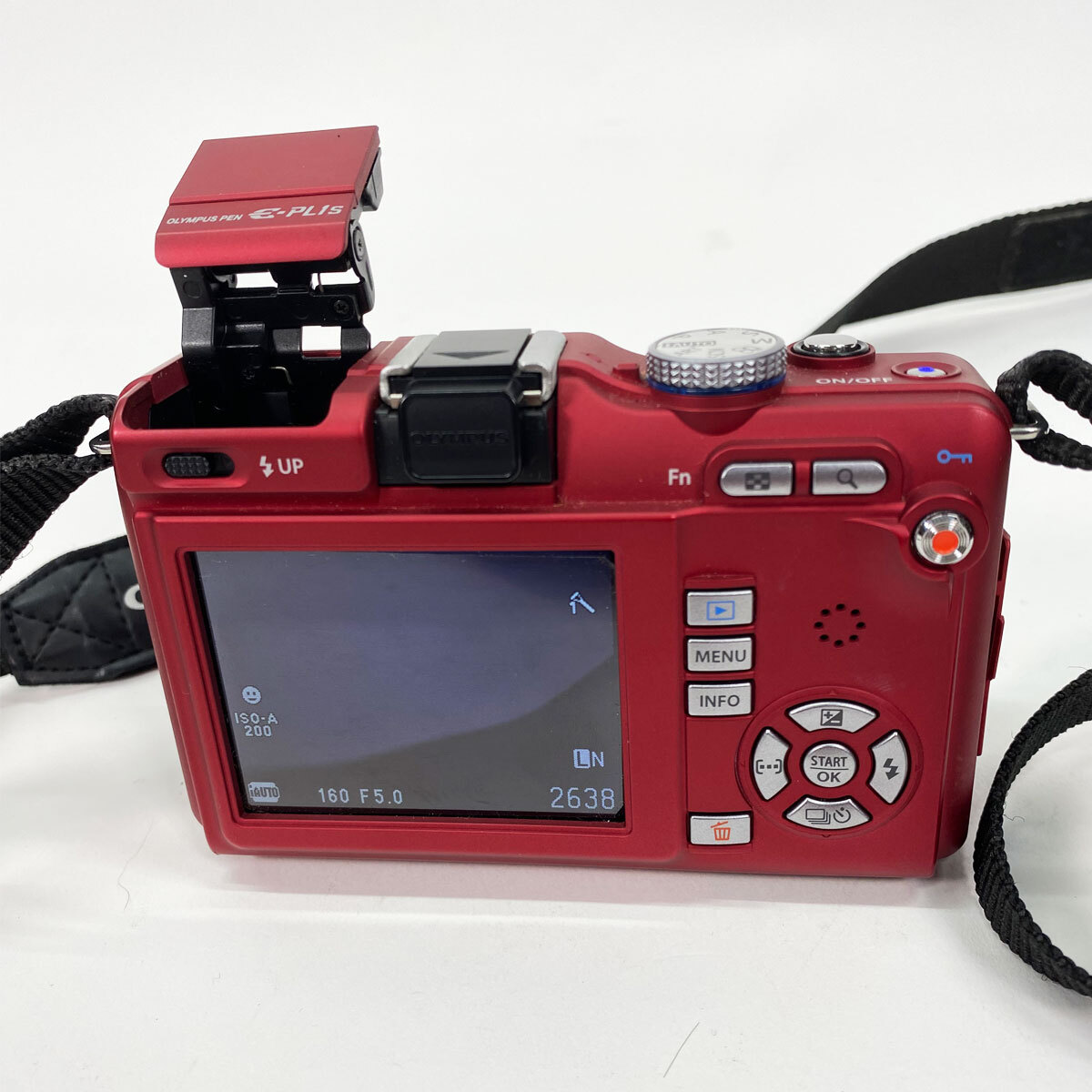  Olympus digital camera mirrorless single-lens E-PL1s telephoto lens carry bag attaching RED digital camera operation verification settled present condition goods secondhand goods nn0101 110