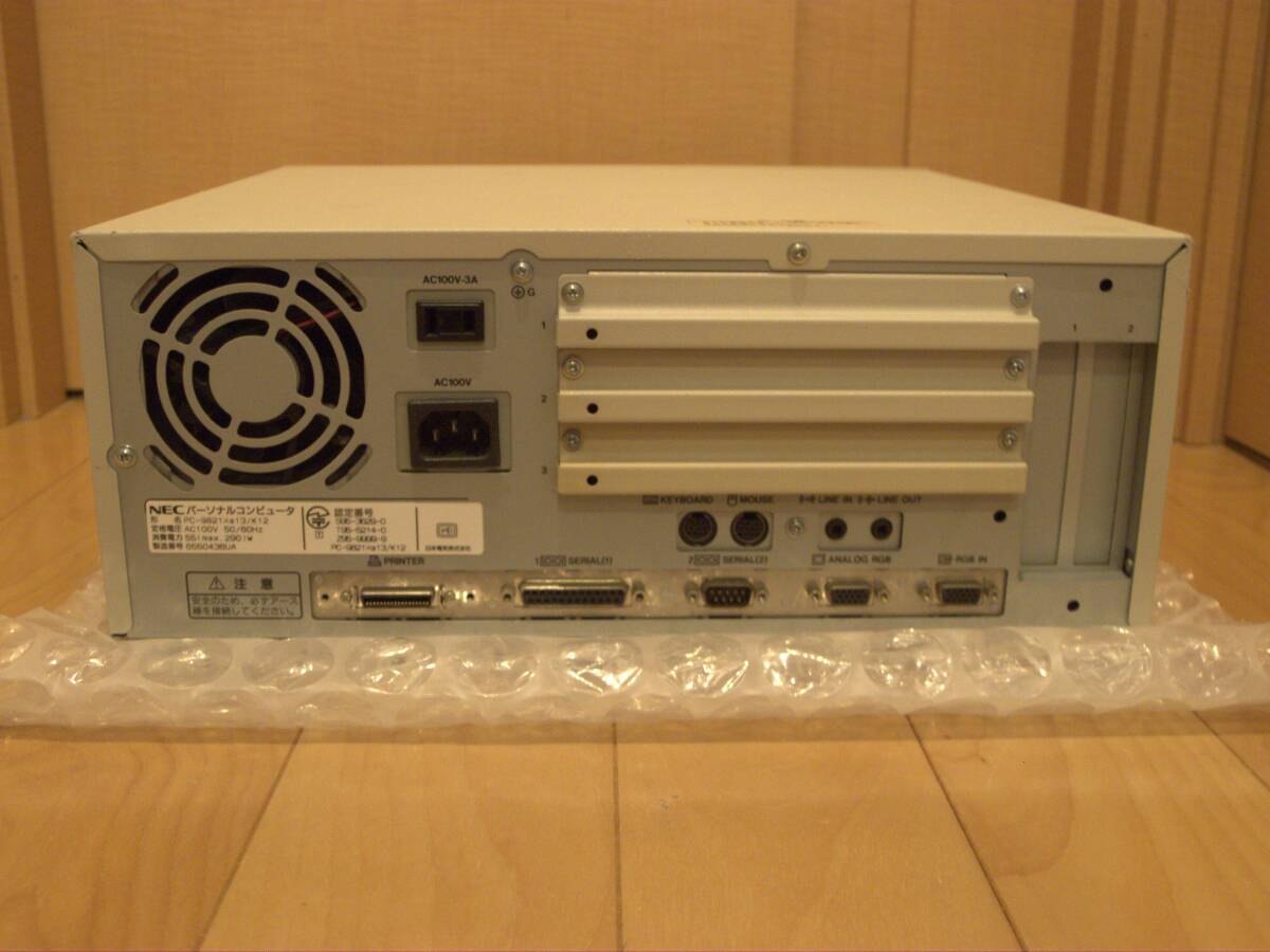 ■メンテナンス済■PC-9821 Xa13 + RAM 30MB + CF(2GB) + DVD/CD + 電池新品交換の画像4