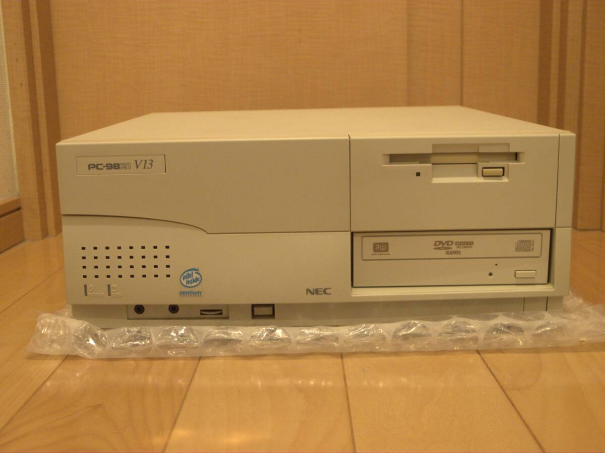 ■メンテナンス済■PC-9821 V13 + RAM 47MB + CF(2GB) + DVD/CD + LAN + 電池新品交換_画像1