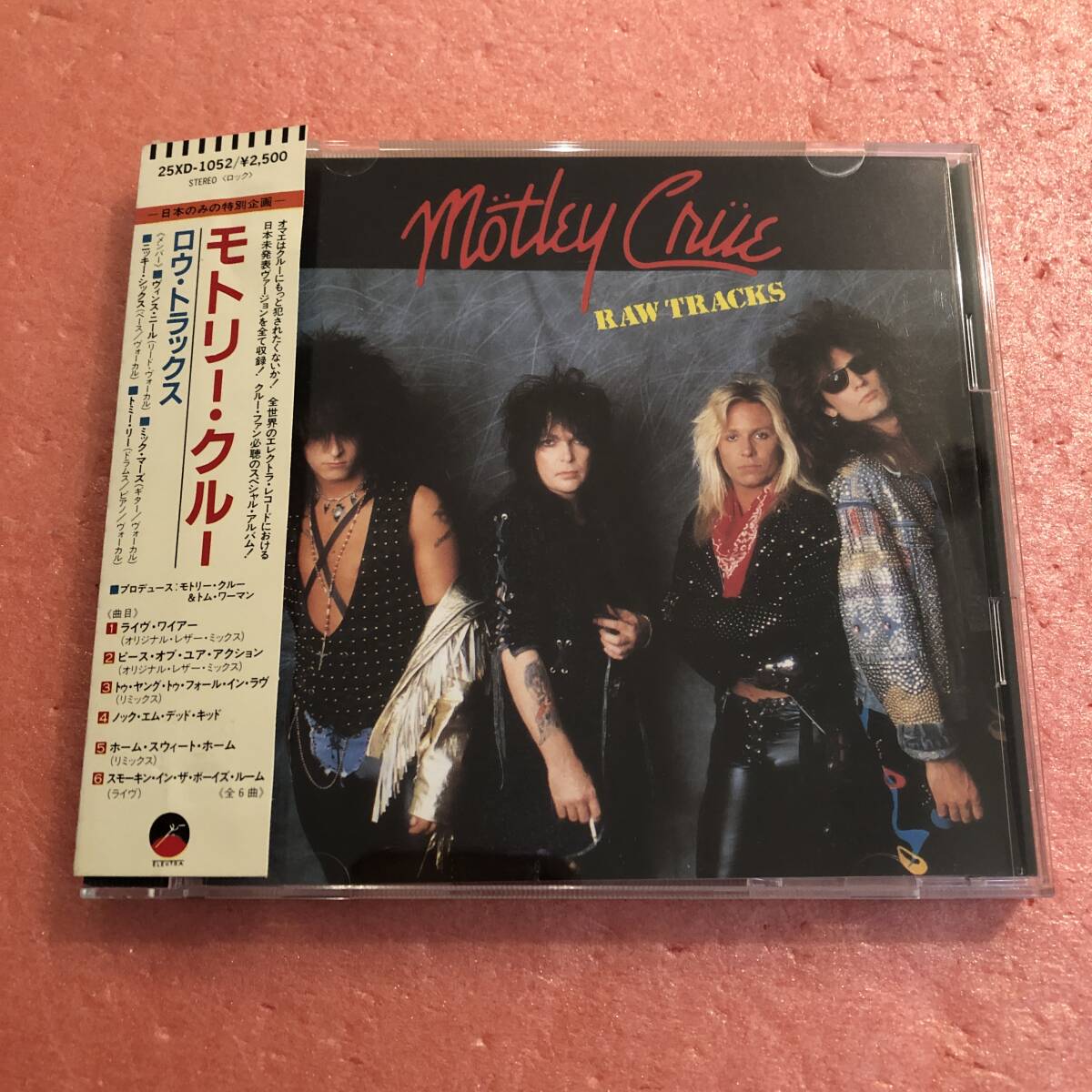 CD 税表記なし 国内盤 帯付 モトリー クルー ロウ トラックス Motley Crue Raw Tracks_画像1