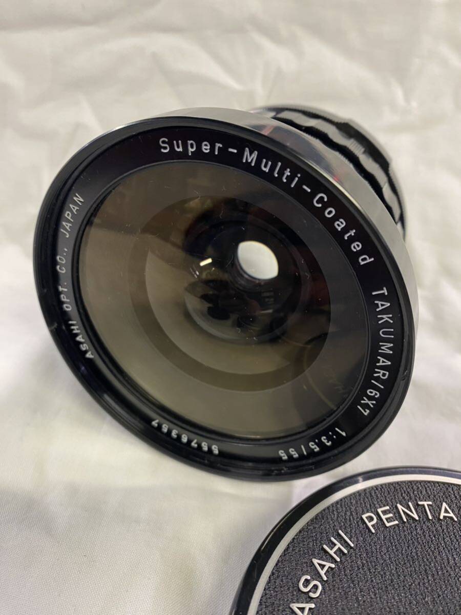 現状販売 PENTAX Super-Multi-Coated TAKUMAR/6x7 1:3.5/55_画像3