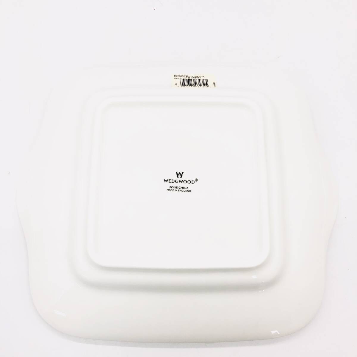 【未使用品】 WEDGEWOOD ウェッジウッド SQUARE PLATE スクエア プレート ホワイト 箱付 皿 食器 / OT0074-sw_画像3