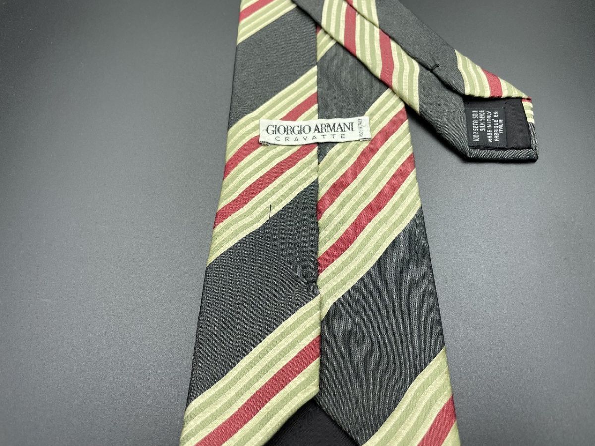 [ super-beauty goods ]GIORGIO ARMANI Armani reji men taru pattern necktie 3ps.@ and more free shipping gray 0402212