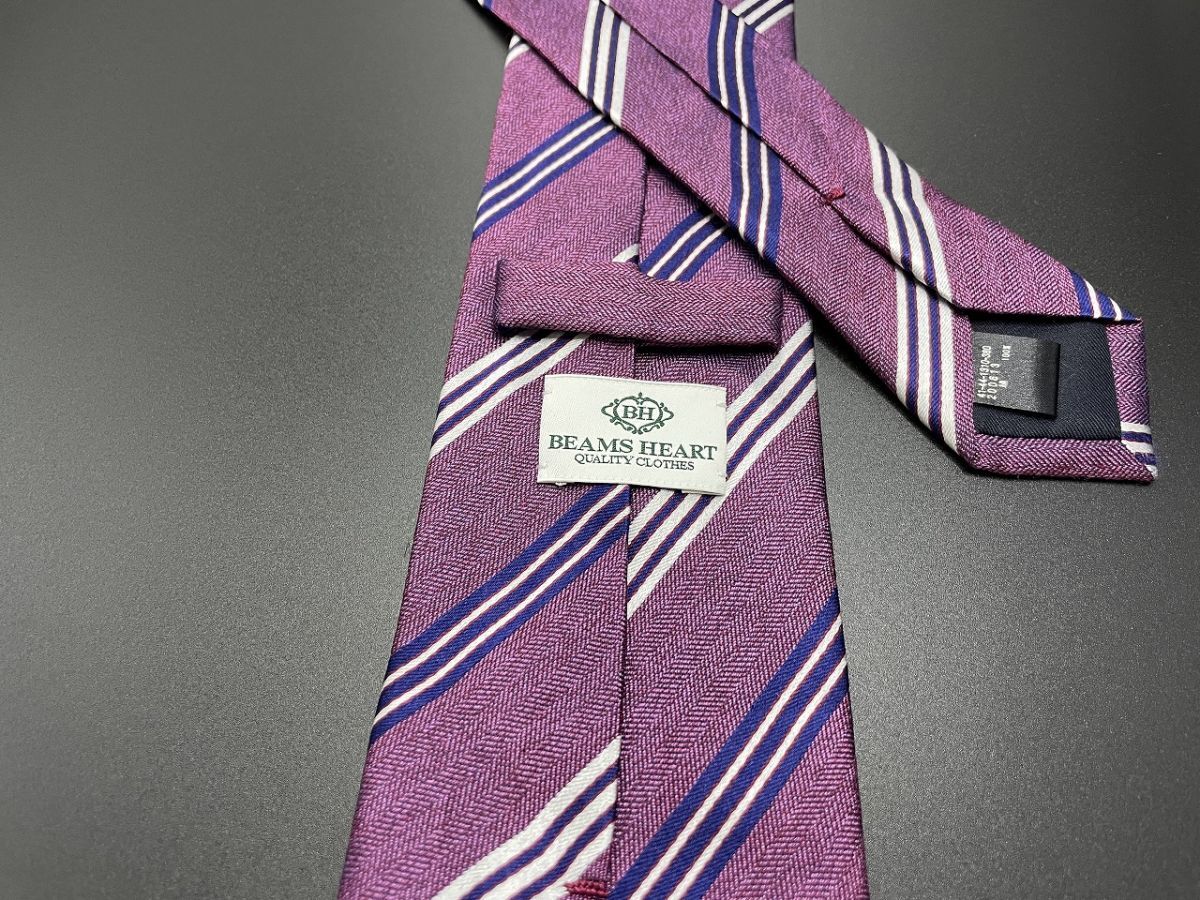 [ новый старый товар ]BEAMS Beams reji men taru рисунок галстук 3шт.@ и больше бесплатная доставка лиловый серия 0404061