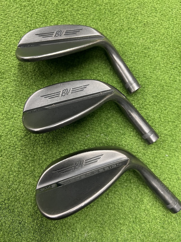 ★1円スタート★タイトリスト ボーケイ VOKEY DESIGN SM8 ウェッジ ジェットブラック 50度54度58度 ヘッド3個セットの画像2