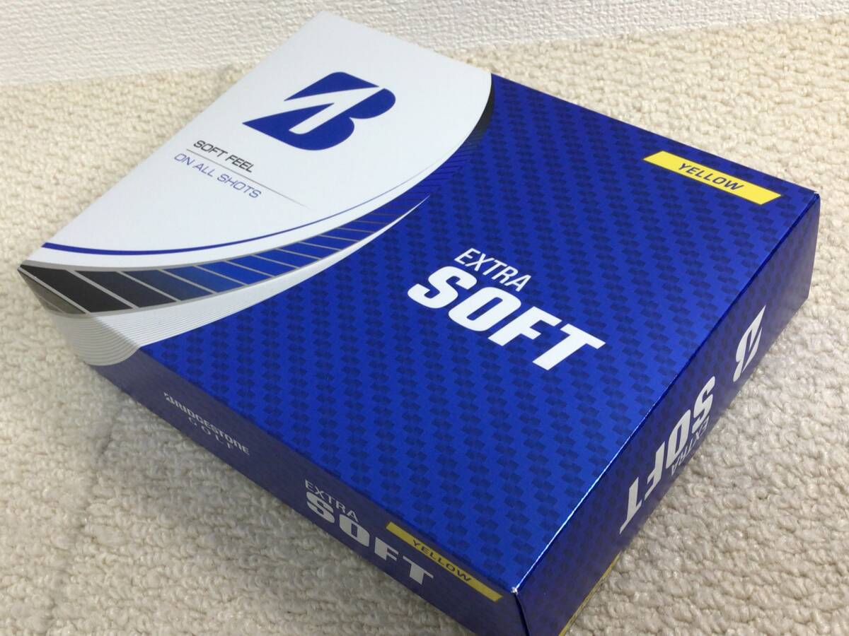 ★ 未使用 ★ BRIDGESTONE GOLF ブリヂストン EXTRA SOFT ゴルフボール 1ダース イエローの画像5