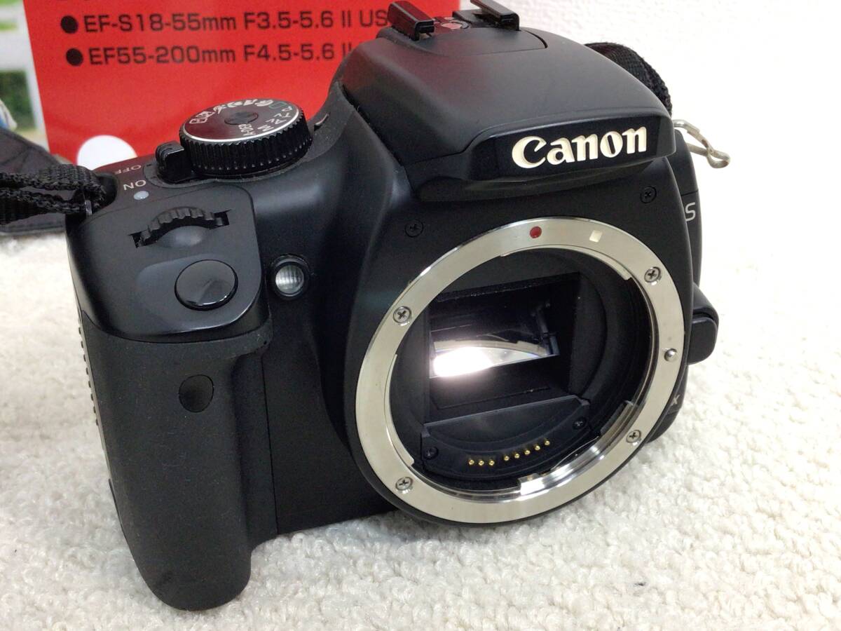 Canon キャノン EOS Kiss デジタルX ダブルズームキット KISSDXB-WKIT 通電確認済 _画像5