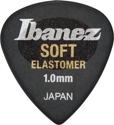 ★Ibanez EL16ST10S-HBK/10枚セット SOFT 1.0mm ショート ティアドロップ型 新素材エラストマー ギター ピック★新品送料込/メール便_画像2