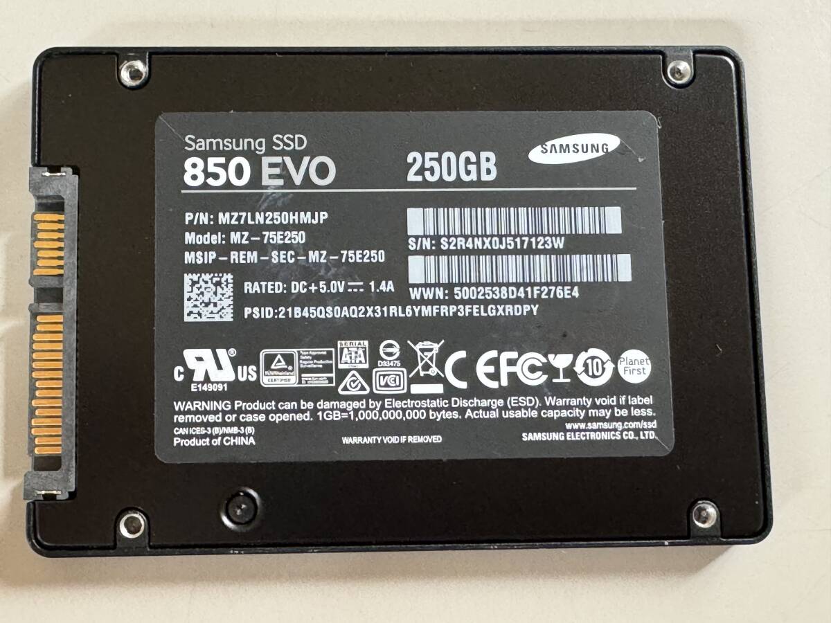 SAMSUNG[ рабочее состояние подтверждено ]SSD 250GB 3034