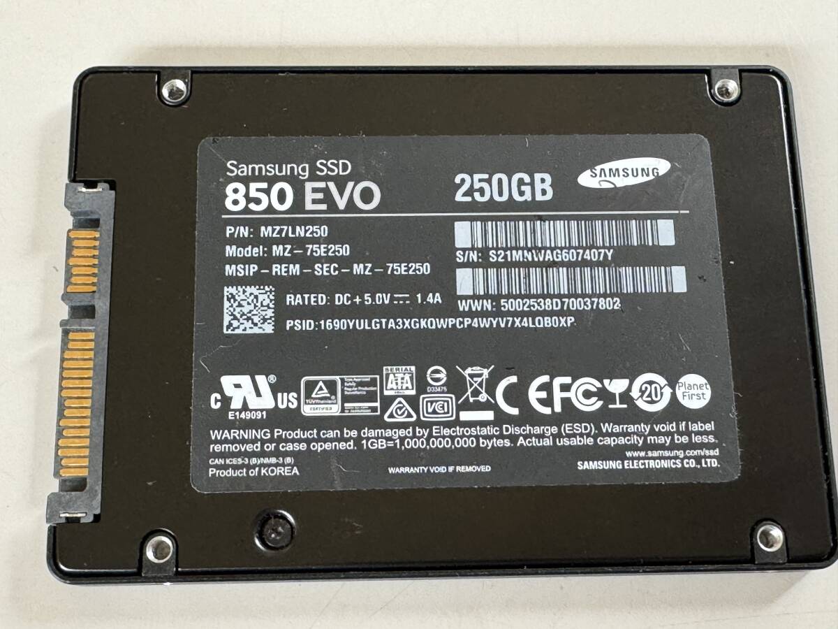 SAMSUNG【動作確認済み】SSD 250GB　3069_画像1