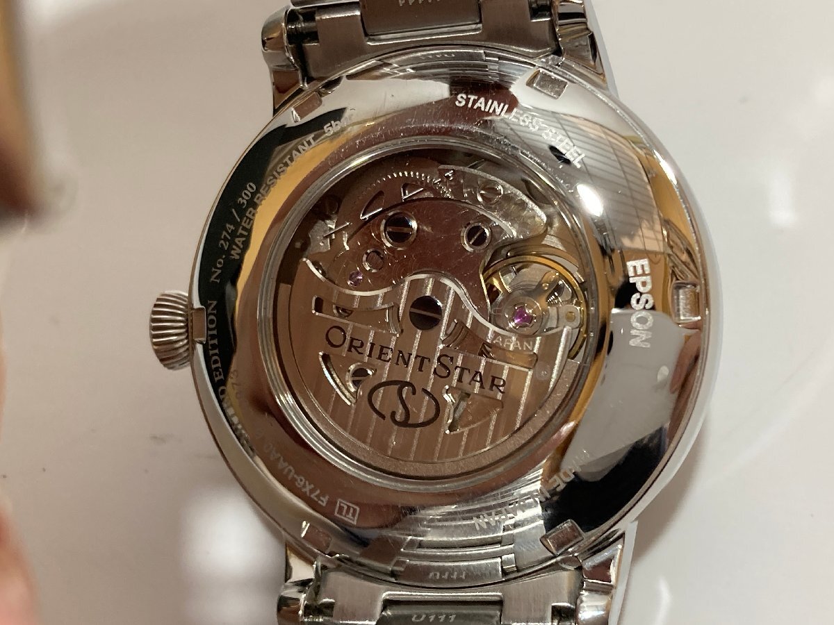 良品 稼働品【65k033189】SEIKO セイコー ORIENTSTAR オリエントスター F7X6-UAA0 リミテッドエディション ムーンフェイズ 自動巻き メンズの画像6