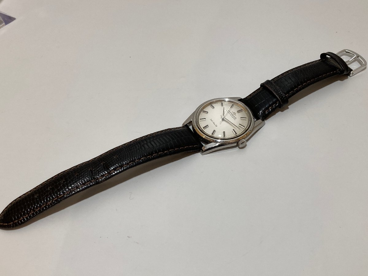 稼働品【5k033177】MOVADO モバード TRANS-ATLANTIC Sub-Sea50 手巻き シルバー文字盤 メンズ 腕時計 機械式 メンテナンス済の画像5