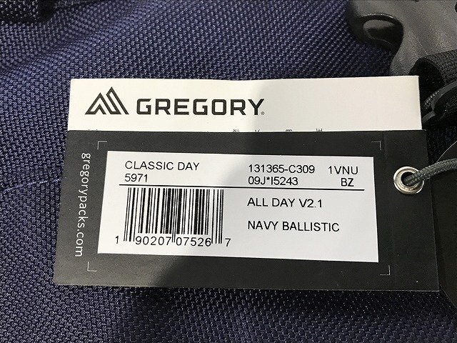 SQG39667大 ★未使用★ GREGORY ディリュック CLASSIC DAY 5971 直接お渡し歓迎_画像6