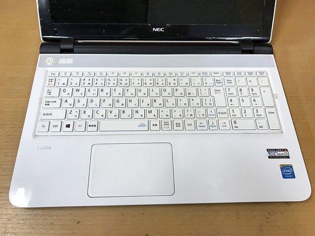 SMG40412相 NEC ノートPC PC-NS150TSW Celeron2957U メモリ4GB HDD750GB ジャンク 直接お渡し歓迎_画像4