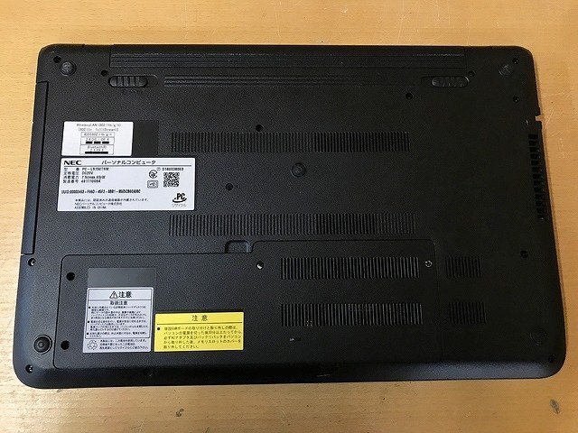 SMG40412相 NEC ノートPC PC-NS150TSW Celeron2957U メモリ4GB HDD750GB ジャンク 直接お渡し歓迎_画像7