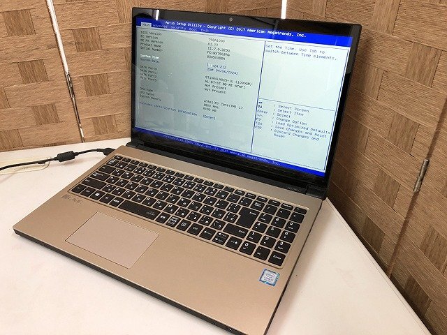 STG12091相 NEC ノートPC PC-NX750JAG Core i7-8550U メモリ8GB HDD 1TB ジャンク 直接お渡し歓迎_画像1